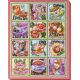 Bead Embroidery Kit on Art Canvas "Tea map"