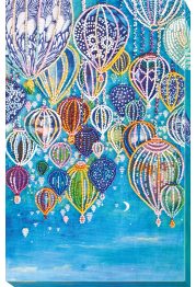 Bead Embroidery Kit on Art Canvas "Into the sky"