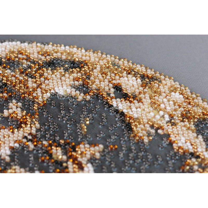 Bead Embroidery Kit on Art Canvas "Moon"