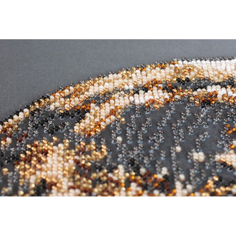 Bead Embroidery Kit on Art Canvas "Moon"