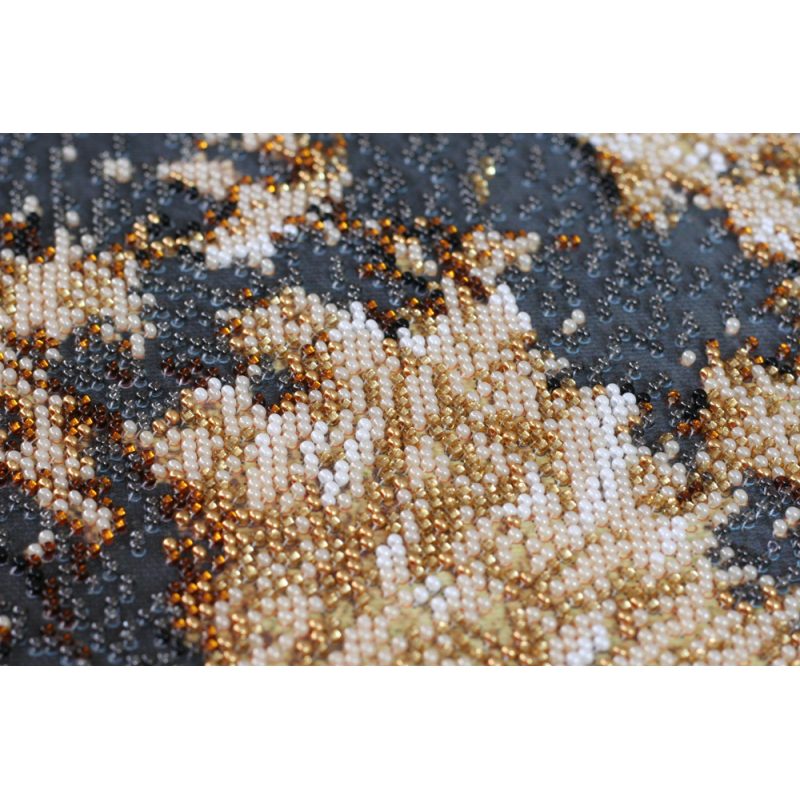 Bead Embroidery Kit on Art Canvas "Moon"