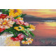 Bead Embroidery Kit on Art Canvas "Still life with quince"