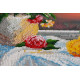 Bead Embroidery Kit on Art Canvas "Still life with quince"
