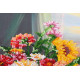 Bead Embroidery Kit on Art Canvas "Still life with quince"