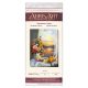 Bead Embroidery Kit on Art Canvas "Still life with quince"
