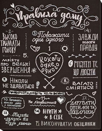 Набір для вишивання бісером на художньому полотні "Правила дому (український текст)"