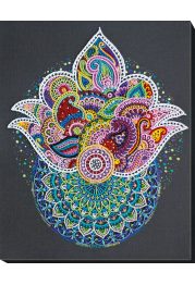 Bead Embroidery Kit on Art Canvas "Contemplating…"