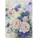Bead Embroidery Kit on Art Canvas "Flowers for your beloved"
