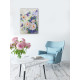 Bead Embroidery Kit on Art Canvas "Flowers for your beloved"