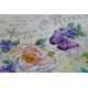 Bead Embroidery Kit on Art Canvas "Flowers for your beloved"