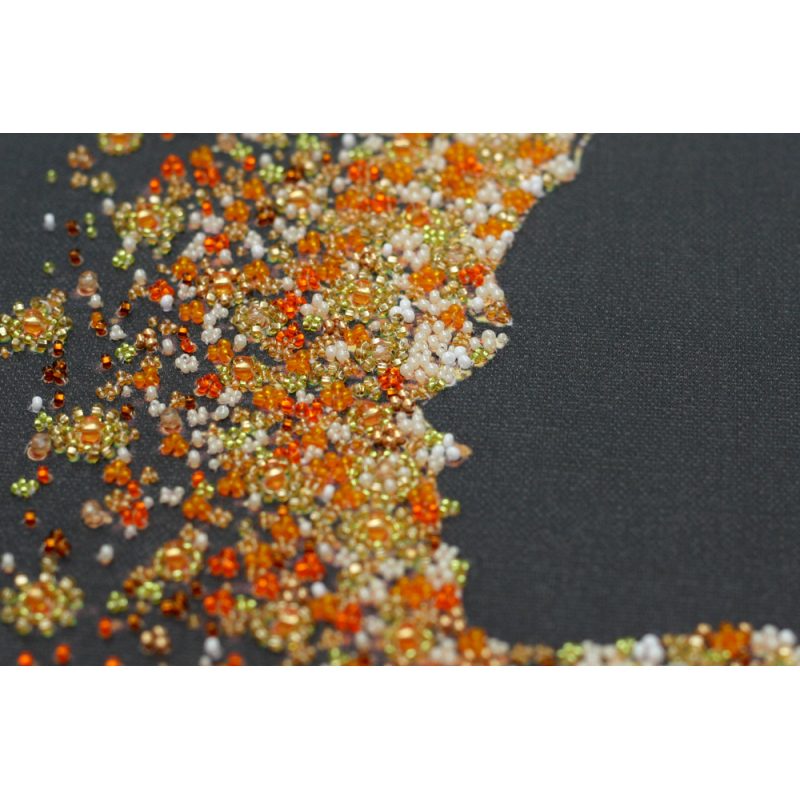 Bead Embroidery Kit on Art Canvas "Sparkle"