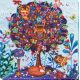 Bead Embroidery Kit on Art Canvas "Dream of the fox"