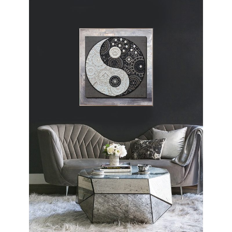 Bead Embroidery Kit on Art Canvas "Balance"