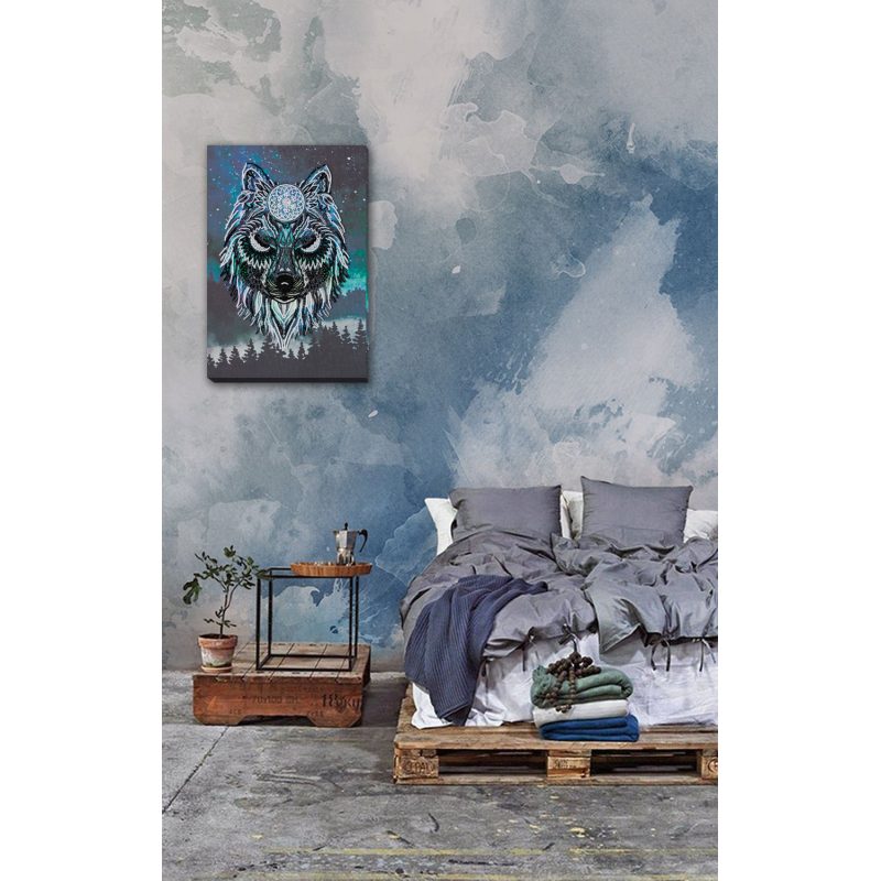 Bead Embroidery Kit on Art Canvas "Shaman"
