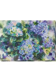 Bead Embroidery Kit on Art Canvas "Hydrangeas"