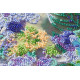 Bead Embroidery Kit on Art Canvas "Hydrangeas"
