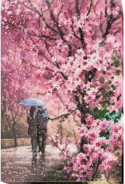 Bead Embroidery Kit on Art Canvas "Flir"