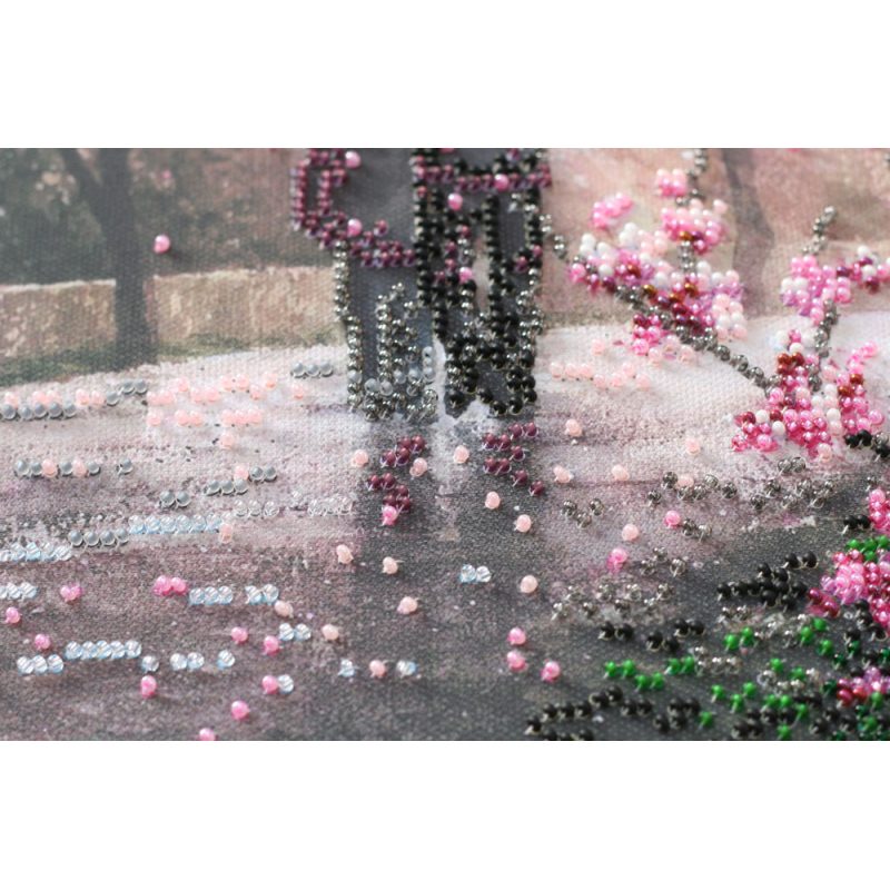 Bead Embroidery Kit on Art Canvas "Flir"