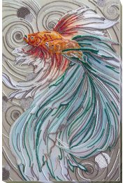 Bead Embroidery Kit on Art Canvas "Halfmoon"