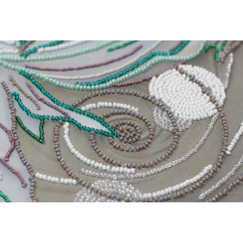 Bead Embroidery Kit on Art Canvas "Halfmoon"