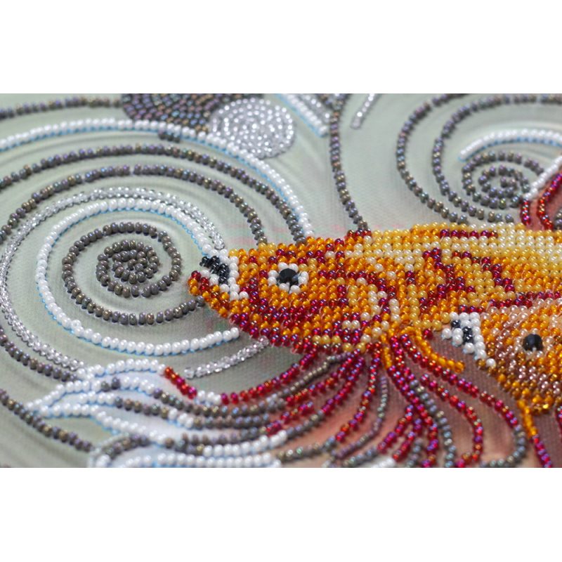 Bead Embroidery Kit on Art Canvas "Halfmoon"