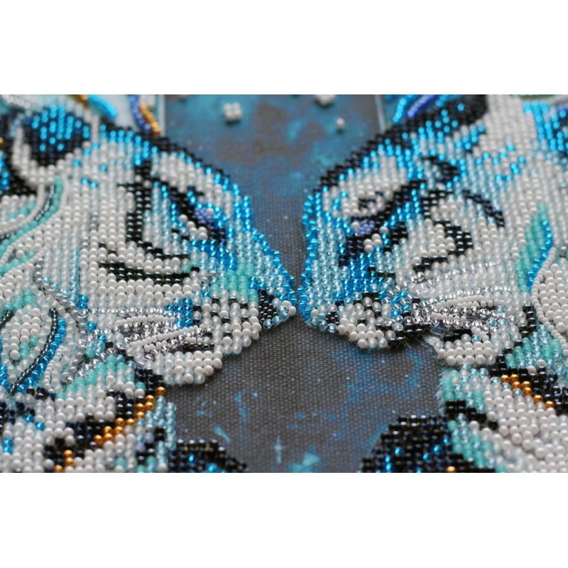 Bead Embroidery Kit on Art Canvas "Protectors of the East"
