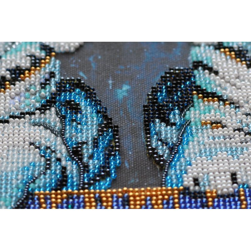 Bead Embroidery Kit on Art Canvas "Protectors of the East"