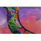 Bead Embroidery Kit on Art Canvas "Walking in the sunset"