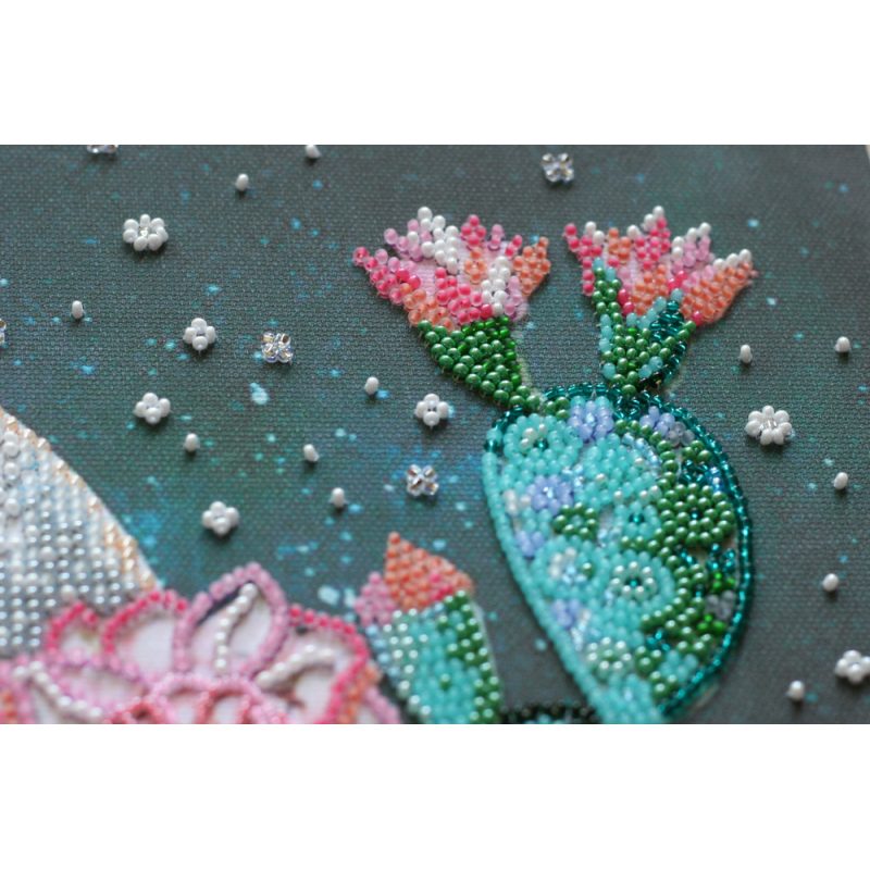 Bead Embroidery Kit on Art Canvas "Night in the desert"