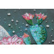 Bead Embroidery Kit on Art Canvas "Night in the desert"