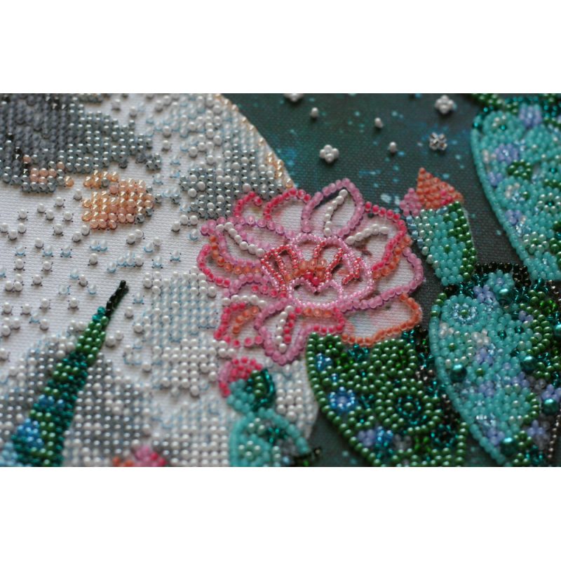 Bead Embroidery Kit on Art Canvas "Night in the desert"