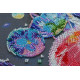 Bead Embroidery Kit on Art Canvas "Night dance"