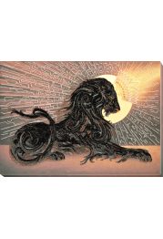 Bead Embroidery Kit on Art Canvas "Black Diamond"