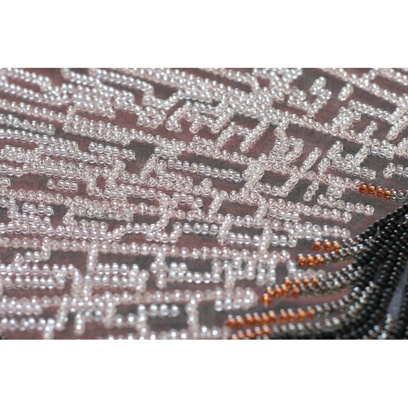 Bead Embroidery Kit on Art Canvas "Black Diamond"