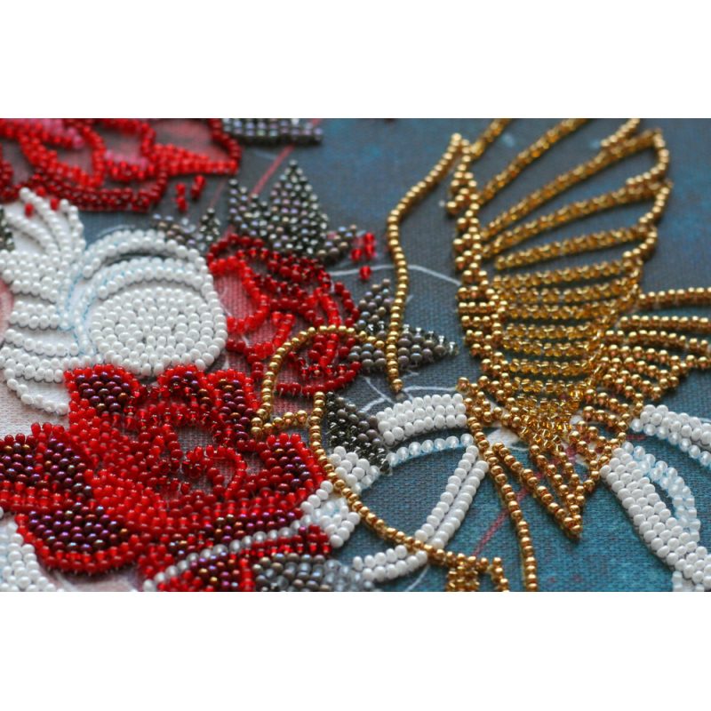Bead Embroidery Kit on Art Canvas "On the way to the dream"