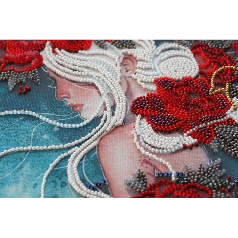 Bead Embroidery Kit on Art Canvas "On the way to the dream"