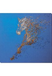 Bead Embroidery Kit on Art Canvas "The Golden"