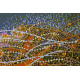 Bead Embroidery Kit on Art Canvas "Golden lion"