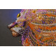 Bead Embroidery Kit on Art Canvas "Golden lion"