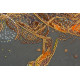 Bead Embroidery Kit on Art Canvas "Golden lion"