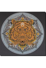 Bead Embroidery Kit on Art Canvas "Sign of strength"