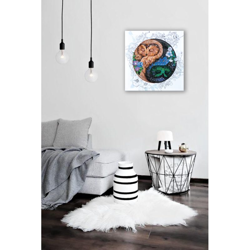 Bead Embroidery Kit on Art Canvas "Harmony"