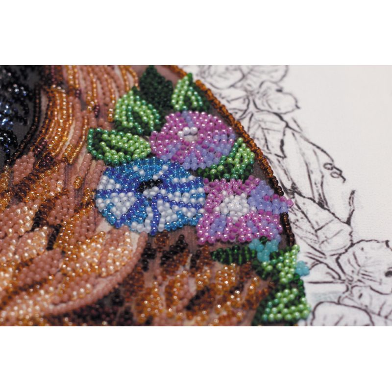 Bead Embroidery Kit on Art Canvas "Harmony"