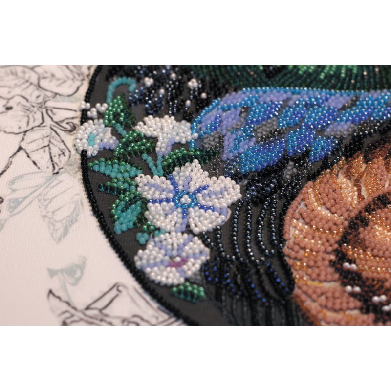Bead Embroidery Kit on Art Canvas "Harmony"