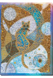Bead Embroidery Kit on Art Canvas "Moonwalk"