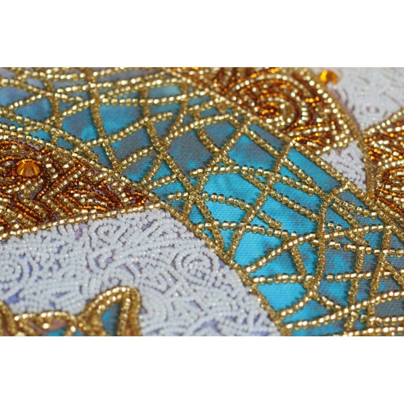 Bead Embroidery Kit on Art Canvas "Moonwalk"