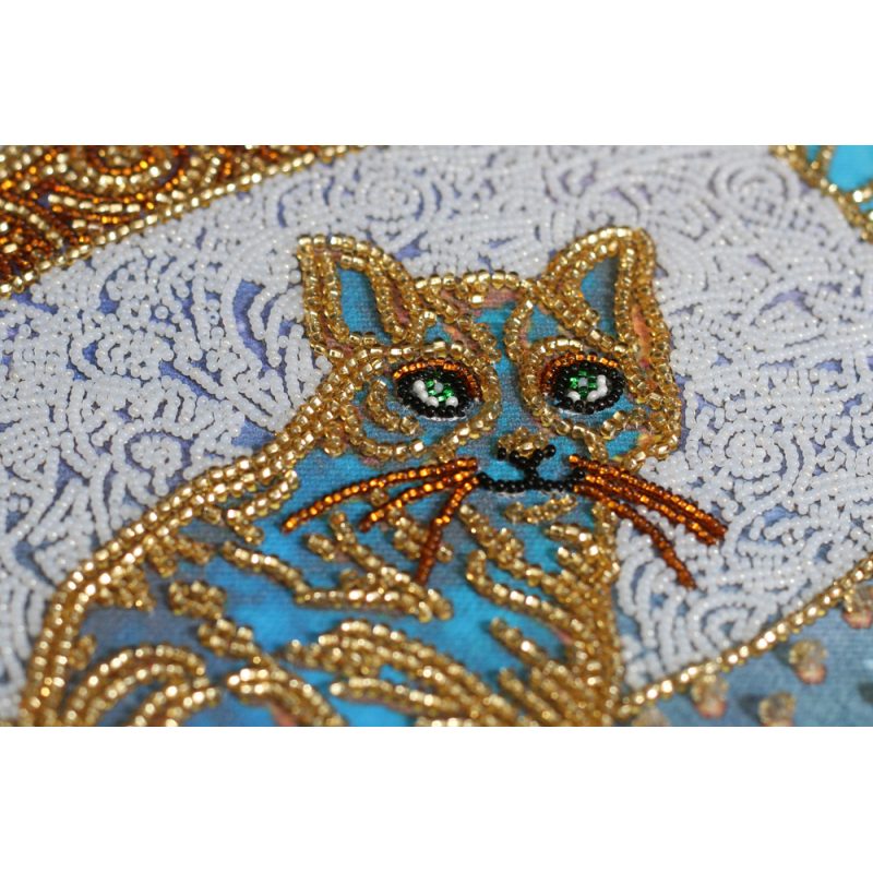 Bead Embroidery Kit on Art Canvas "Moonwalk"