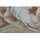 Bead Embroidery Kit on Art Canvas "Peony"