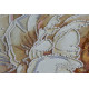 Bead Embroidery Kit on Art Canvas "Peony"