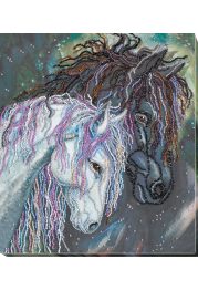 Bead Embroidery Kit on Art Canvas "Devotion"